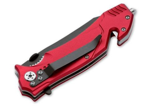 Nóż ratowniczy strażacki Magnum Fire Fighter stal 440A, rękojeśc aluminium