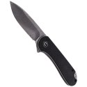 Nóż składany CIVIVI Elementum Flipper Twill Carbon Fiber / Black G10, Damascus (C907DS)