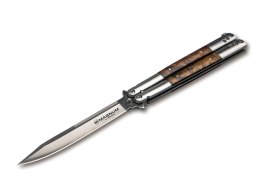 Nóż motylek Magnum Balisong Wood Large 06EX405