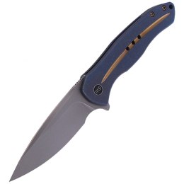 Nóż składany WE Knife Kitefin Blue Titanium, Polished Bead Blasted CPM S35VN (2001F)