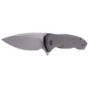 Nóż składany WE Knife Kitefin Gray Titanium, Satin Finish CPM S35VN (2001H)