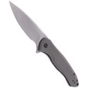Nóż składany WE Knife Kitefin Gray Titanium, Satin Finish CPM S35VN (2001H)