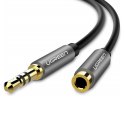 Przedłużacz audio AUX UGREEN 	AV118 kabel jack 3,5 mm, 3m (czarny)