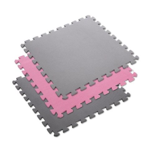 MATA PUZZLE MULTIPACK PINK-GREY 9 ELEMENTÓW 10MM ONE FITNESS