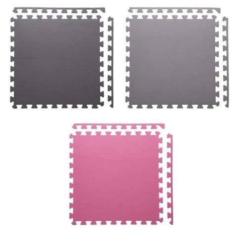 MATA PUZZLE MULTIPACK PINK-GREY 9 ELEMENTÓW 10MM ONE FITNESS