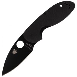Nóż składany Spyderco Efficient G-10 Black / Black Blade Plain (C216GPBBK)