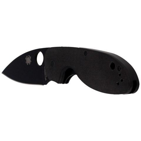 Nóż składany Spyderco Efficient G-10 Black / Black Blade Plain (C216GPBBK)