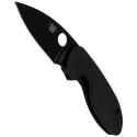 Nóż składany Spyderco Efficient G-10 Black / Black Blade Plain (C216GPBBK)