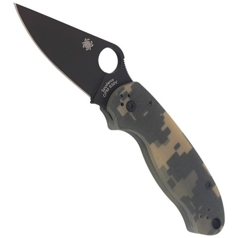 Nóż składany Spyderco Para 3 G-10 Digital Camo / Black Blade Plain (C223GPCMOBK)