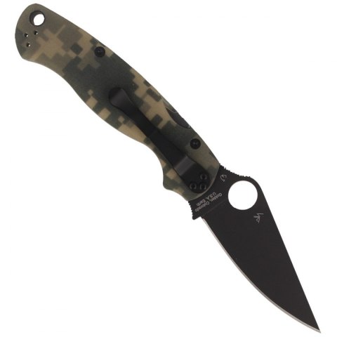 Nóż składany Spyderco Para Military 2 G10 Digital Camo, Black DLC Blade