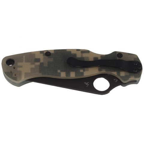 Nóż składany Spyderco Para Military 2 G10 Digital Camo, Black DLC Blade