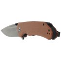 Nóż składany CIVIVI Brazen Brown Micarta, Black Damascus (C2102DS-1)