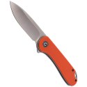 Nóż składany CIVIVI Elementum Flipper Orange G10, Satin Finish (C907R)