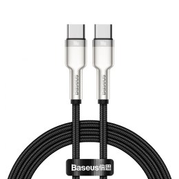 Kabel USB-C do USB-C Baseus Cafule, 100W, 1m (czarny)