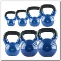 Ketllebell żeliwny pokryty winylem 12 kg HMS KNV12 Blue