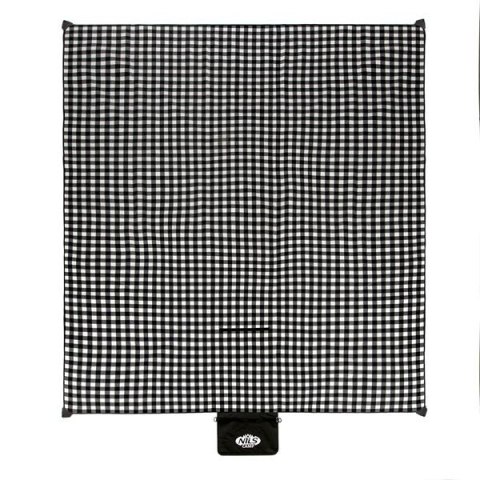 NC2310 KOC PIKNIKOWY BIAŁO-CZARNY 300x200 CM PE + ALU NILS CAMP