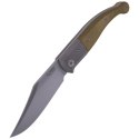 Nóż składany LionSteel Gitano Green Canvas, Satin Blade (GT01 CVG)