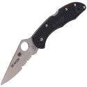 Nóż składany Spyderco Delica 4 Lightweight Thin Red Line, Combo VG-10 (C11FPSBKRDL)