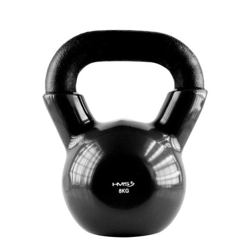 Ketllebell żeliwny pokryty winylem 8 kg HMS KNV08 Black