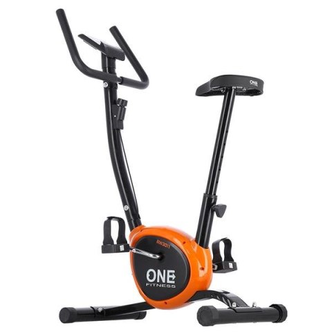 Rower treningowy mechaniczny ONE FITNESS RW3011 | czarno pomarańczowy