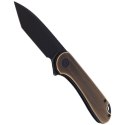 Nóż składany CIVIVI Elementum Flipper Black Brass, Black Stonewashed (C907T-A)