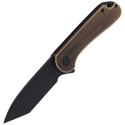 Nóż składany CIVIVI Elementum Flipper Black Brass, Black Stonewashed (C907T-A)