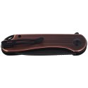 Nóż składany CIVIVI Elementum Flipper Black Copper, Black Stonewashed (C907T-B)