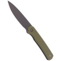 Nóż składany CIVIVI Stylum Olive Micarta, Gray Stonewashed by Ferrum Forge Knife Works (C20010B-B)
