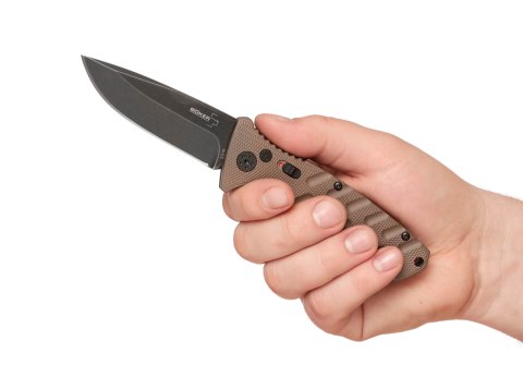 Boker Plus Strike Droppoint Coyote Nóż automatyczny AUS-8