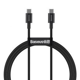 Kabel USB-C do USB-C Baseus Superior Series, 100W, 1m (czarny)