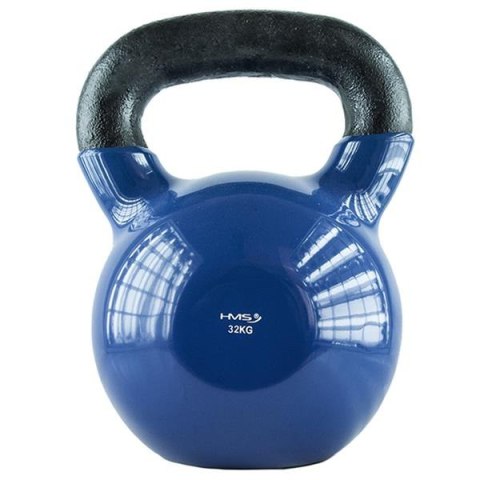 KNV32 BLUE KETTLEBELL ŻELIWNY POKRYTY WINYLEM HMS