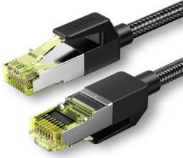 UGREEN NW150 Kabel sieciowy w oplocie, Ethernet RJ45, Cat.7, F/FTP, 0.5m (czarny)