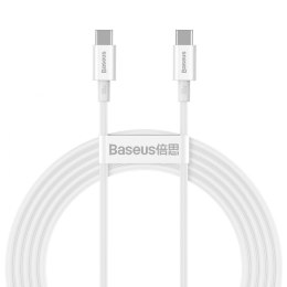 Kabel USB-C do USB-C Baseus Superior Series, 100W, 2m (biały)