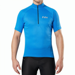 Koszulka rowerowa FDX Hiviz Cycling Shirt | niebiesko czarna ROZM.XL