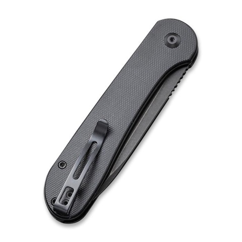 Nóż CIVIVI Button Lock Elementum Black G10, Black