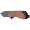 Nóż składany CIVIVI Elementum Flipper Cuibourtia Wood, Black Stonewashed (C907U)