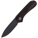 Nóż składany CIVIVI Elementum Flipper Ebony Wood, Black Stonewashed (C907W)