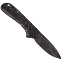 Nóż składany CIVIVI Elementum Flipper, Shredded Carbon Fiber/Złote Płatki