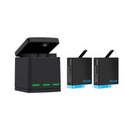 Ładowarka trójkanałowa Telesin Box dla GoPro Hero 8 + 2 akumulatory (GP-BNC-801)