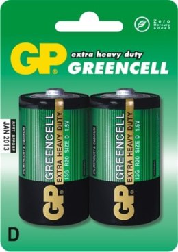 GP BATTERY BATERIA GREENCELL 1.5V R20 2 SZTUKI