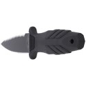 Nóż nurkowy Fox Tactical Elementum Dagger PP+TPE Black, Black Blade (FX-647 S)
