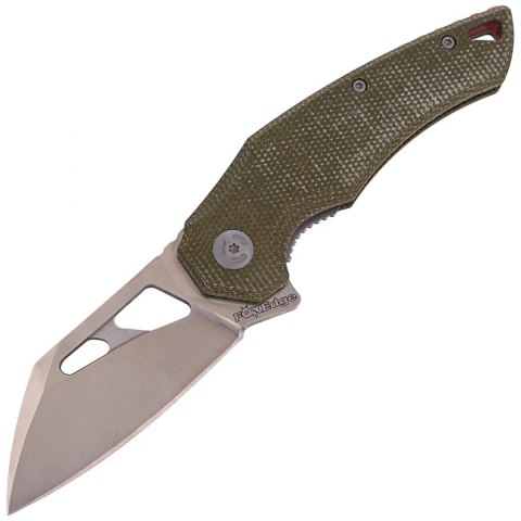 Nóż składany FoxEdge Atrax OD Green Micarta, Satin by Simonutti (FE-027 MOD)