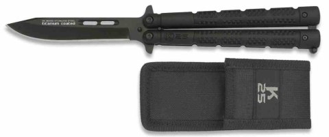 Nóż motylek K25 36250 Balisong Black 01RU36250