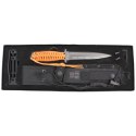 Nóż K25 Arrow Orange Nylon Cord / Black G-10O, Titanium Coated (31993)
