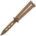 Nóż motylek Martinez Albainox Balisong, Coyote Finish (36226)