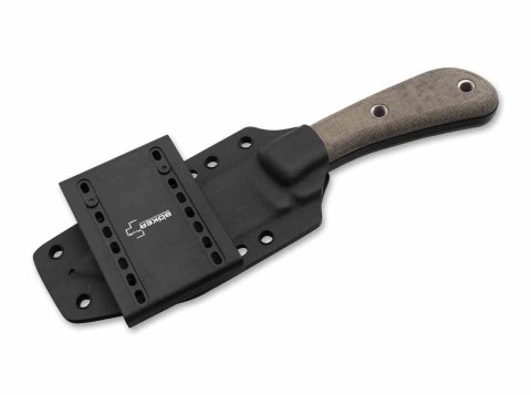 Boker Plus Little Rok - solidny nóż stały z ostrzem SK-85, rękojeść Micatra