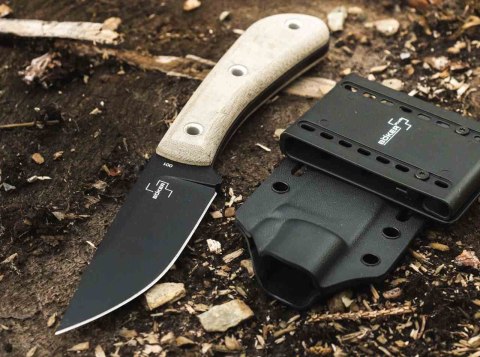 Boker Plus Little Rok - solidny nóż stały z ostrzem SK-85, rękojeść Micatra