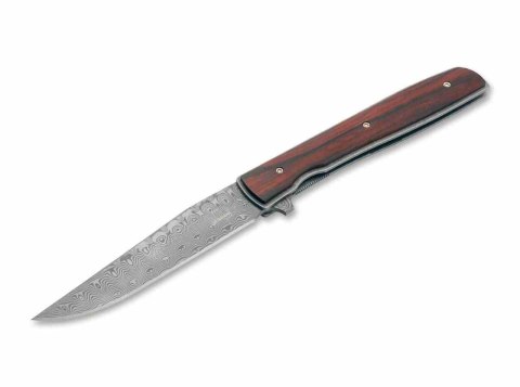 Nóż Boker Plus Urban Trapper Stal damasceńska Drewno cocobolo