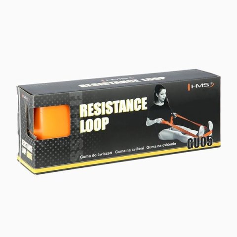 Guma do ćwiczeń HMS GU05 Orange 2080 x 101 x 4.5 mm
