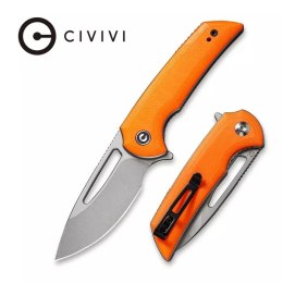 Nóż składany CIVIVI Odium Orange G10, Stonewashed by Ferrum Forge Knife Works (C2010B)